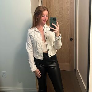 White jean jacket